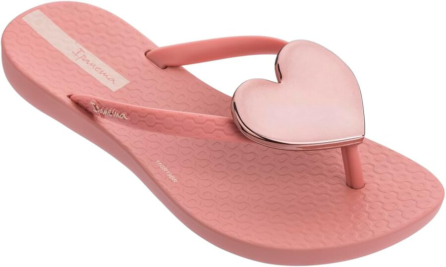 infradito per bambini ipanema wave heart - sandali estivi eleganti e comodi con suola antiscivolo per giochi attivi rosa e rosa taglia 13-1 sandali