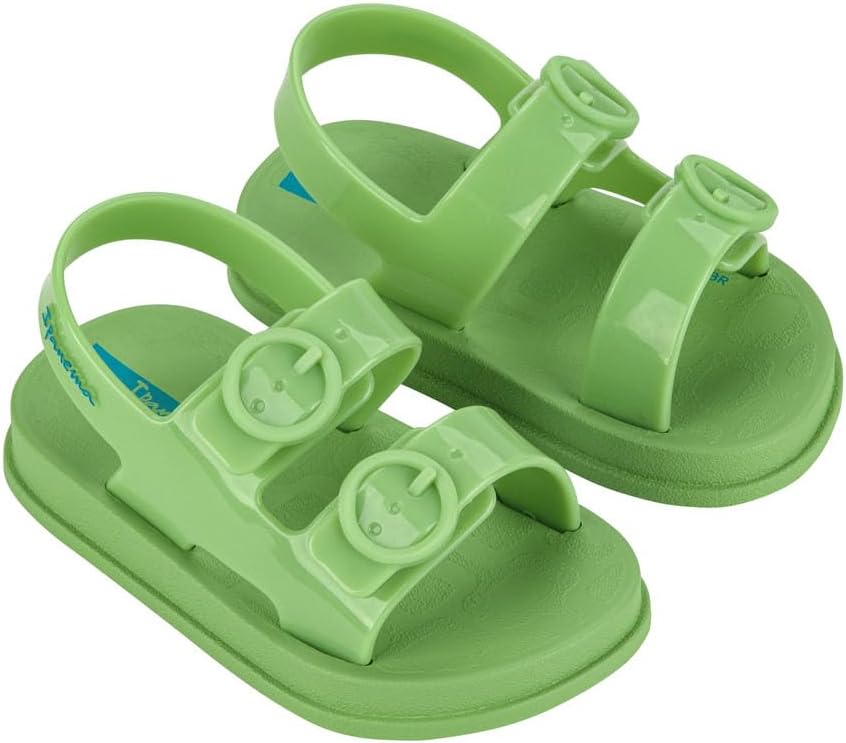 sandali ipanema follow ii baby - sandali leggeri per bambini piccoli con punta aperta e cinturino posteriore doppia fibbia scarpe in gomma per bambini piccoli morbidi flessibili facili da indossare e togliere facili da pulire resistenti allacqua rosablu taglia 6 abbigliamento scarpe e gioielli