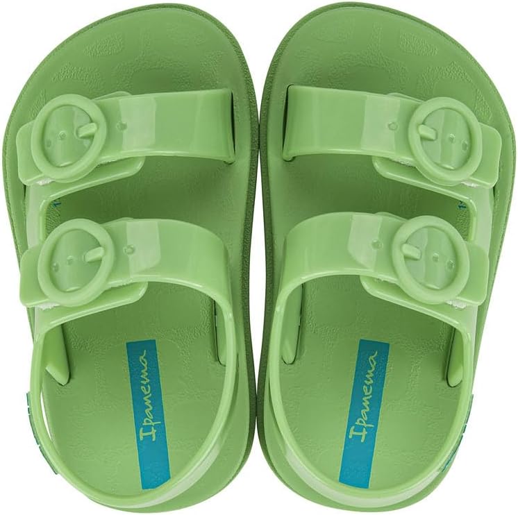 sandali ipanema follow ii baby - sandali leggeri per bambini piccoli con punta aperta e cinturino posteriore doppia fibbia scarpe in gomma per bambini piccoli morbidi flessibili facili da indossare e togliere facili da pulire resistenti allacqua rosablu taglia 6 abbigliamento scarpe e gioielli