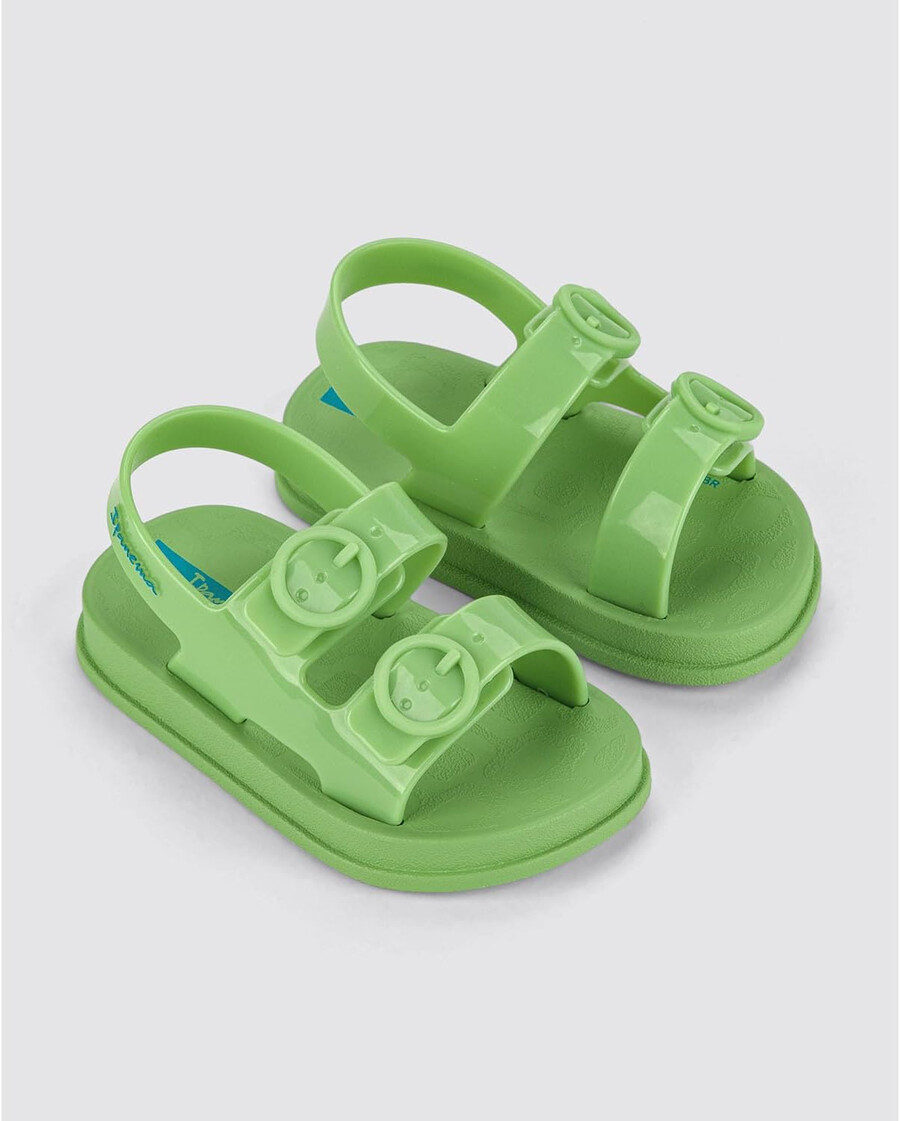 sandali ipanema follow ii baby - sandali leggeri per bambini piccoli con punta aperta e cinturino posteriore doppia fibbia scarpe in gomma per bambini piccoli morbidi flessibili facili da indossare e togliere facili da pulire resistenti allacqua rosablu taglia 6 abbigliamento scarpe e gioielli
