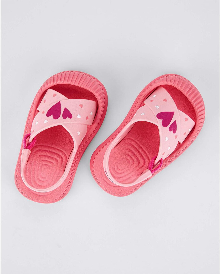 sandali ipanema cute baby - sandali morbidi e leggeri per bambini con puntale protettivo cinturino elastico posteriore stampe carine unisex facili da indossare e togliere facili da pulire pvc resistente allacqua rosarosa taglia 6 abbigliamento scarpe e gioielli