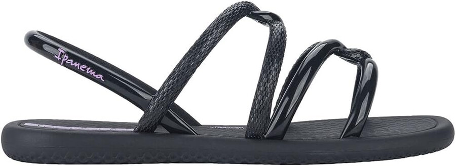 sandali ipanema meu sol kids - sandali per bambine comodi flessibili alla moda con punta aperta sandali con cinturini per bambine scarpe in gomma sandali in gomma resistenti allacqua facili da pulire nerolilla taglia 13 abbigliamento scarpe e gioielli