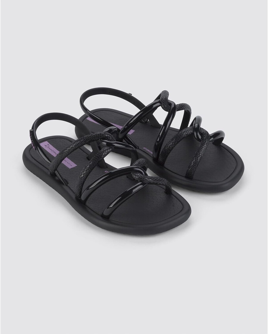 sandali ipanema meu sol kids - sandali per bambine comodi flessibili alla moda con punta aperta sandali con cinturini per bambine scarpe in gomma sandali in gomma resistenti allacqua facili da pulire nerolilla taglia 13 abbigliamento scarpe e gioielli