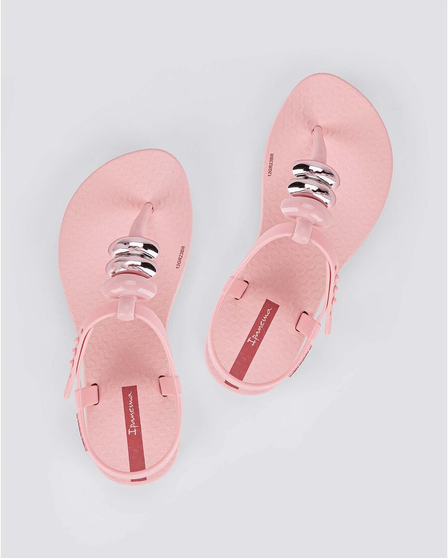 sandali per bambini ipanema class spheres - sandali comodi flessibili alla moda con punta aperta e cinturino a t per bambine con cinturino regolabile alla caviglia e decorazioni metalliche sandali infradito per bambini rosarosso taglia 1112 abbigliamento scarpe e gioielli