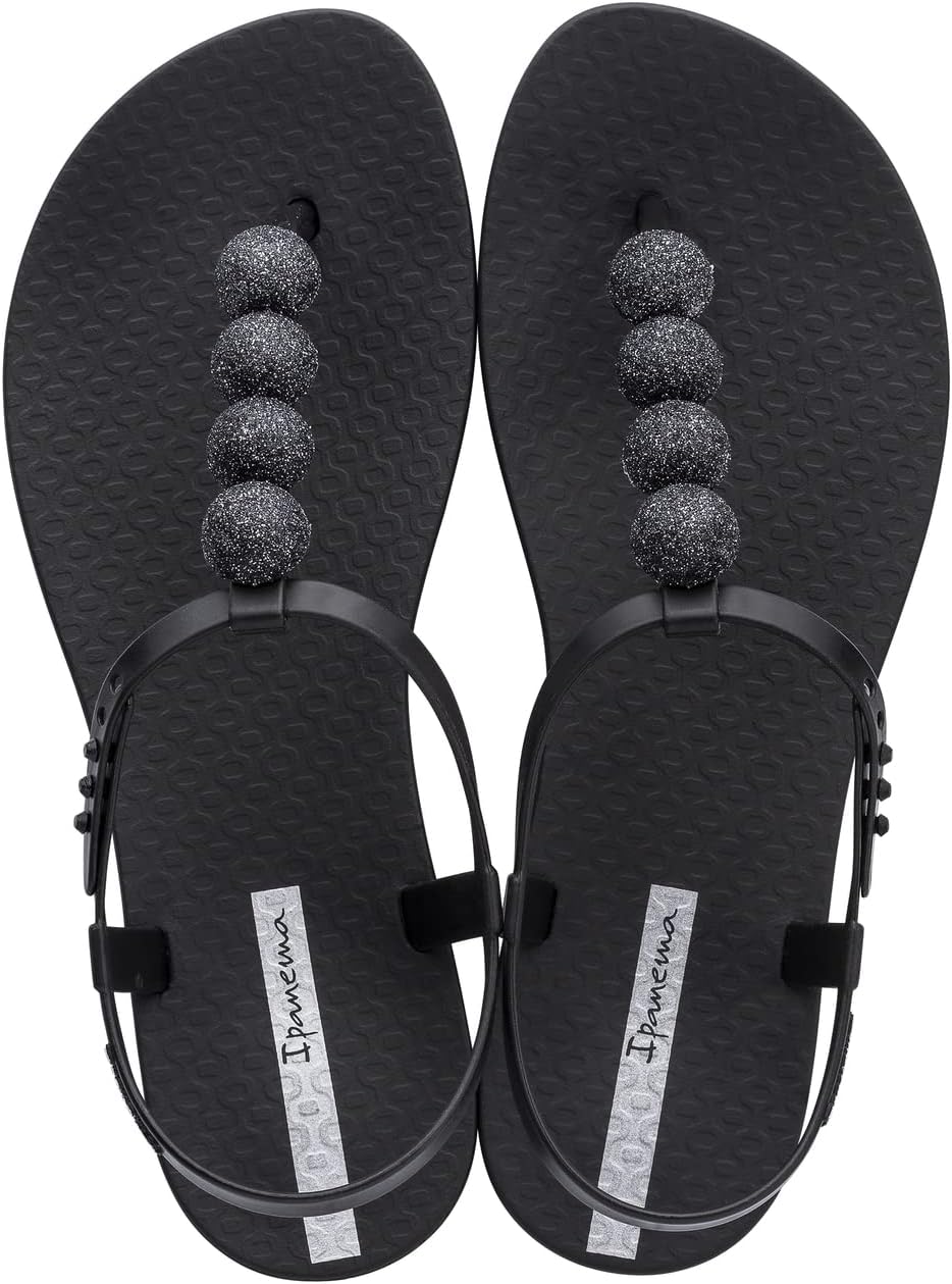 sandalo disco da donna ipanema - calzature estive alla moda comode versatili ed ecologiche nero taglia 6 infradito