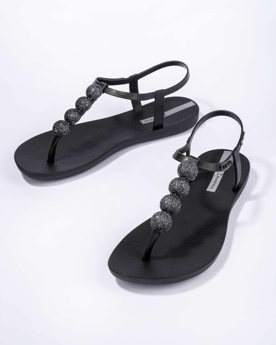 sandalo disco da donna ipanema - calzature estive alla moda comode versatili ed ecologiche nero taglia 6 infradito
