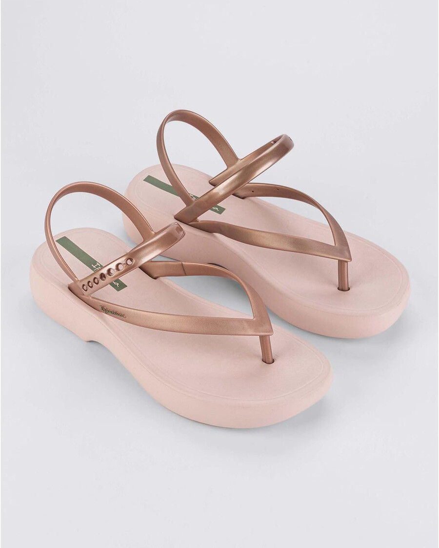 ipanema sandalo verano da donna - sandali con plateau da donna sandali infradito con cinturino regolabile alla caviglia zeppe basse sandali in pvc per donna rosarosa 6 infradito