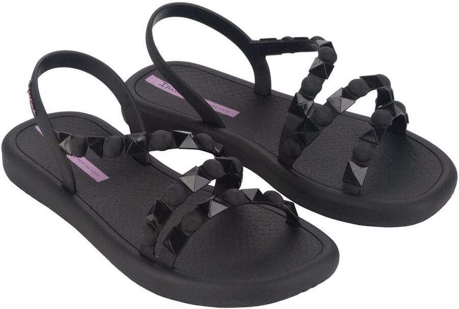 sandali ipanema meu sol flatform da donna - sandali con borchie da donna sandali bassi sandali con cinturino sandali eleganti e comodi da donna sandali estivi eleganti con cinturino facili da pulire nerolilla taglia 8 scarpe basse