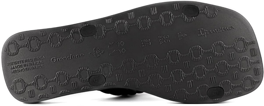 ipanema womens fever slides - sandali slip-on comodi e alla moda infradito da donna con doppi cinturini intrecciati nero 6 slides