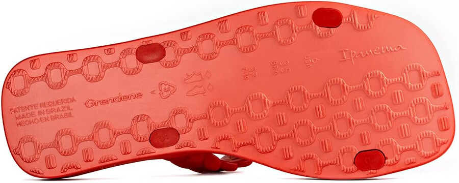 ipanema womens fever slides - sandali slip-on comodi e alla moda infradito da donna con doppi cinturini intrecciati rosso 7 slides