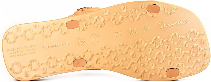 ipanema womens fever slides - sandali slip-on comodi e alla moda infradito da donna con doppi cinturini intrecciati marronebeige 5 ciabatte