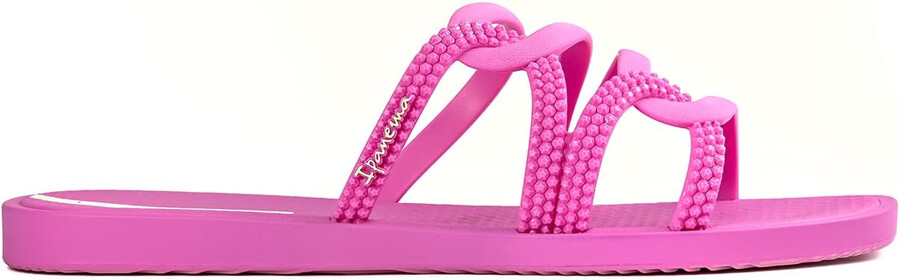 ipanema womens solar slides - sandali slip-on comodi ed eleganti infradito da donna con cinturini intrecciati e ad anello lillalilla 9 ciabatte