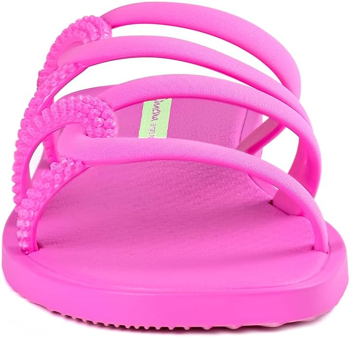 ipanema womens solar slides - sandali slip-on comodi ed eleganti infradito da donna con cinturini intrecciati e ad anello lillalilla 9 ciabatte