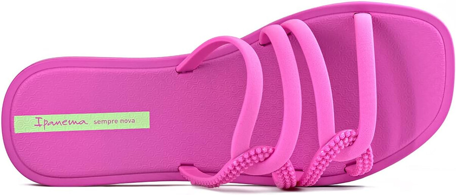 ipanema womens solar slides - sandali slip-on comodi ed eleganti infradito da donna con cinturini intrecciati e ad anello lillalilla 9 ciabatte