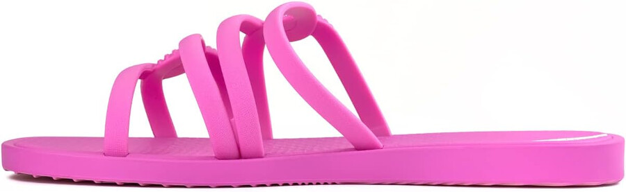 ipanema womens solar slides - sandali slip-on comodi ed eleganti infradito da donna con cinturini intrecciati e ad anello lillalilla 9 ciabatte