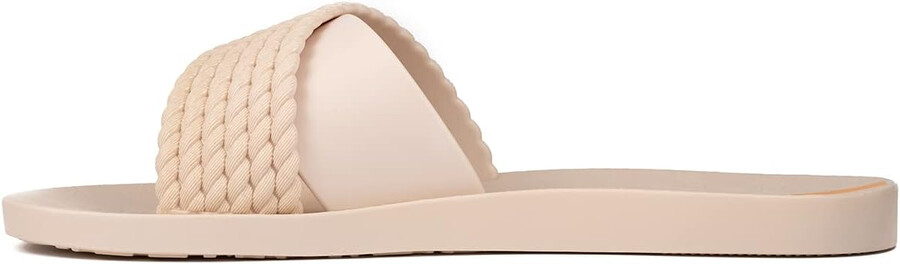 ipanema womens street ii slides - sandali slip-on comodi e alla moda infradito da donna con tomaia ampia minimalista e incrociata beigebeige 7 infradito
