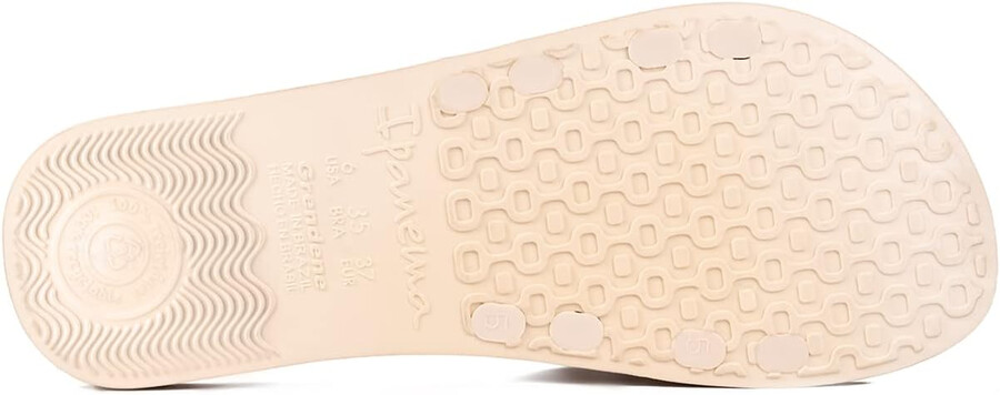ipanema womens street ii slides - sandali slip-on comodi e alla moda infradito da donna con tomaia ampia minimalista e incrociata beigebeige 7 infradito