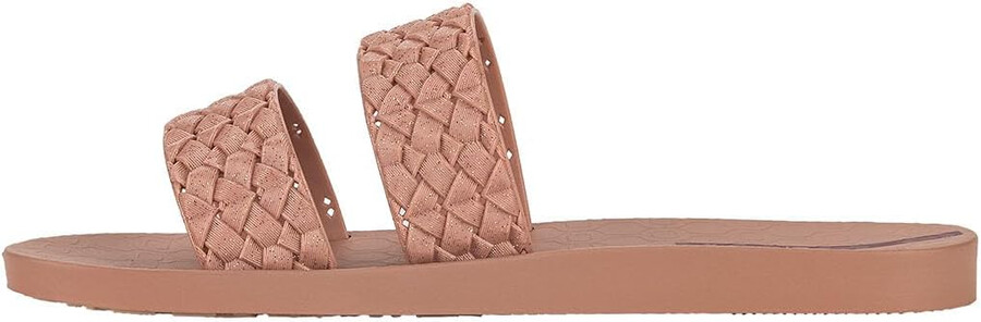 ipanema renda ii fem womens slides - sandali slip-on da donna con cinturini intrecciati sandali eleganti sandali estivi eleganti scarpe basse con plantare imbottito da donna rosa glitterato taglia 7 scarpe
